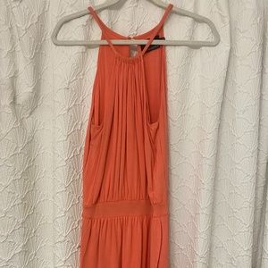 Coral Sleeveless Sumer Dress